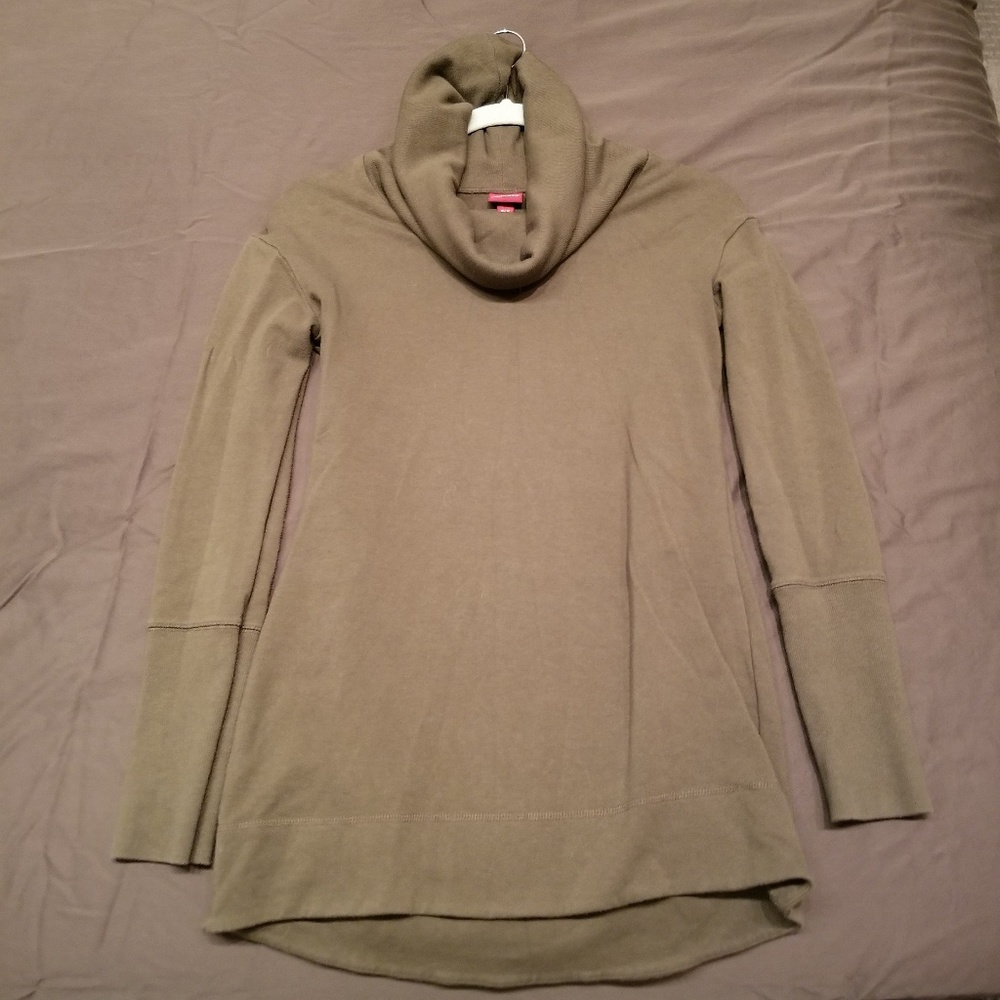 Olive green cowlneck sweatshirt